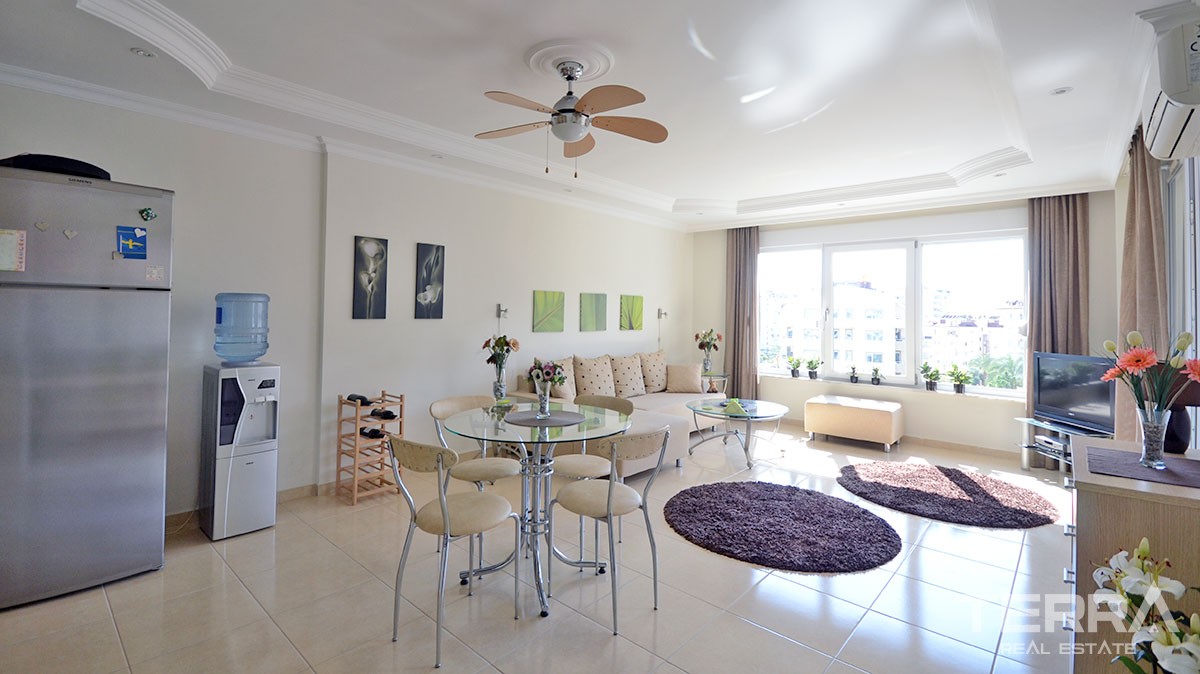 Fully Furnished Re-sale 1+1 Apartment for Sale in Alanya - 16778