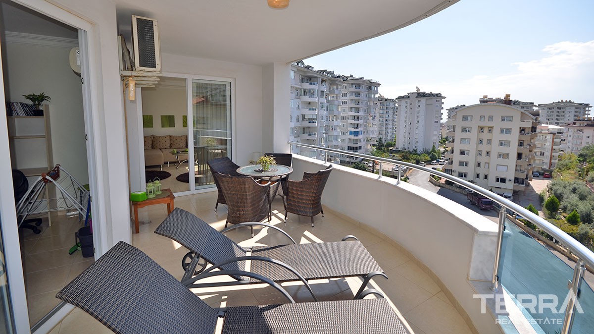 Fully Furnished Re-sale 1+1 Apartment for Sale in Alanya - 16788