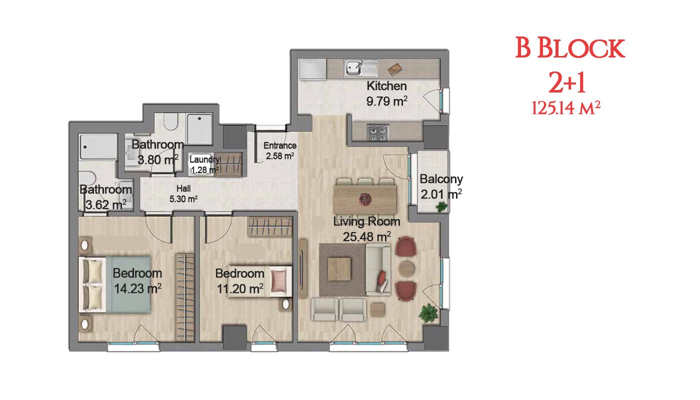 Centrally Located Istanbul Apartments with Five Star Facilities - 17012