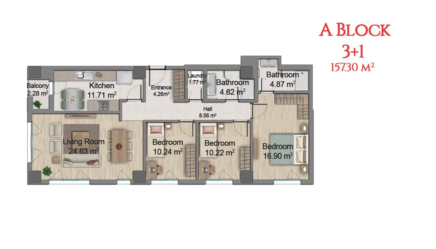 Centrally Located Istanbul Apartments with Five Star Facilities - 17015