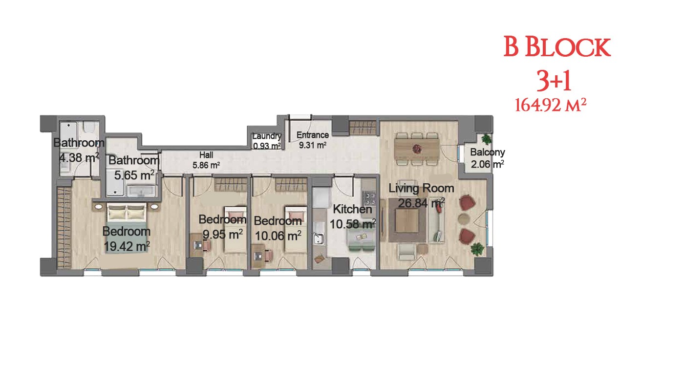 Centrally Located Istanbul Apartments with Five Star Facilities - 17017