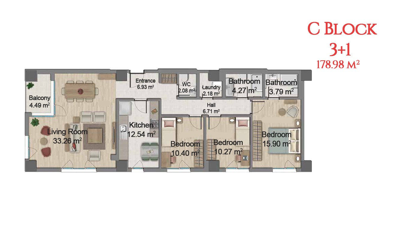 Centrally Located Istanbul Apartments with Five Star Facilities - 17018