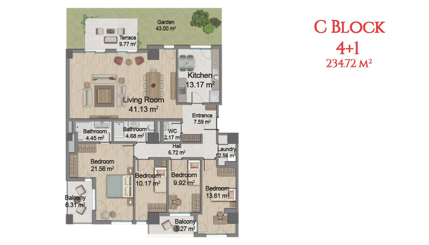 Centrally Located Istanbul Apartments with Five Star Facilities - 17023