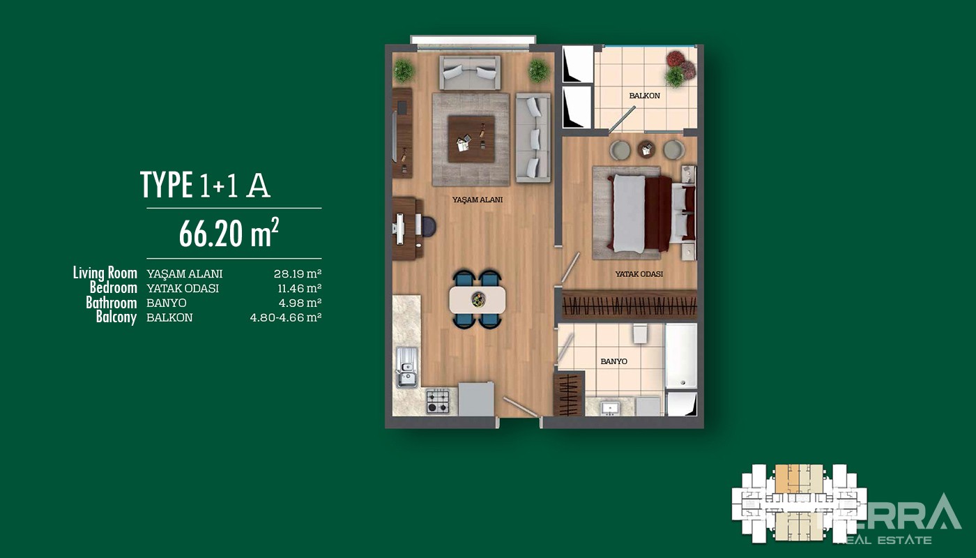 Recently Completed First-Class Apartments in Istanbul - 17028