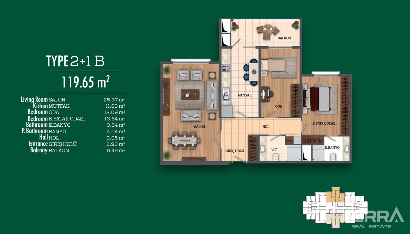 Recently Completed First-Class Apartments in Istanbul - 17031