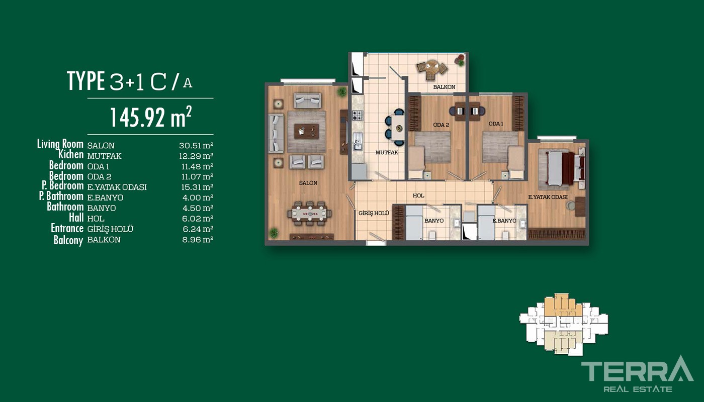 Recently Completed First-Class Apartments in Istanbul - 17034