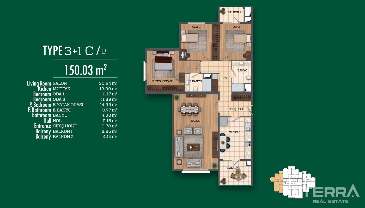 Recently Completed First-Class Apartments in Istanbul - 17037