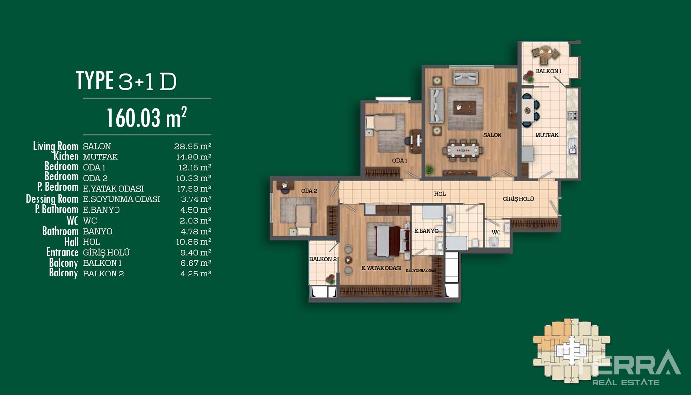 Recently Completed First-Class Apartments in Istanbul - 17039