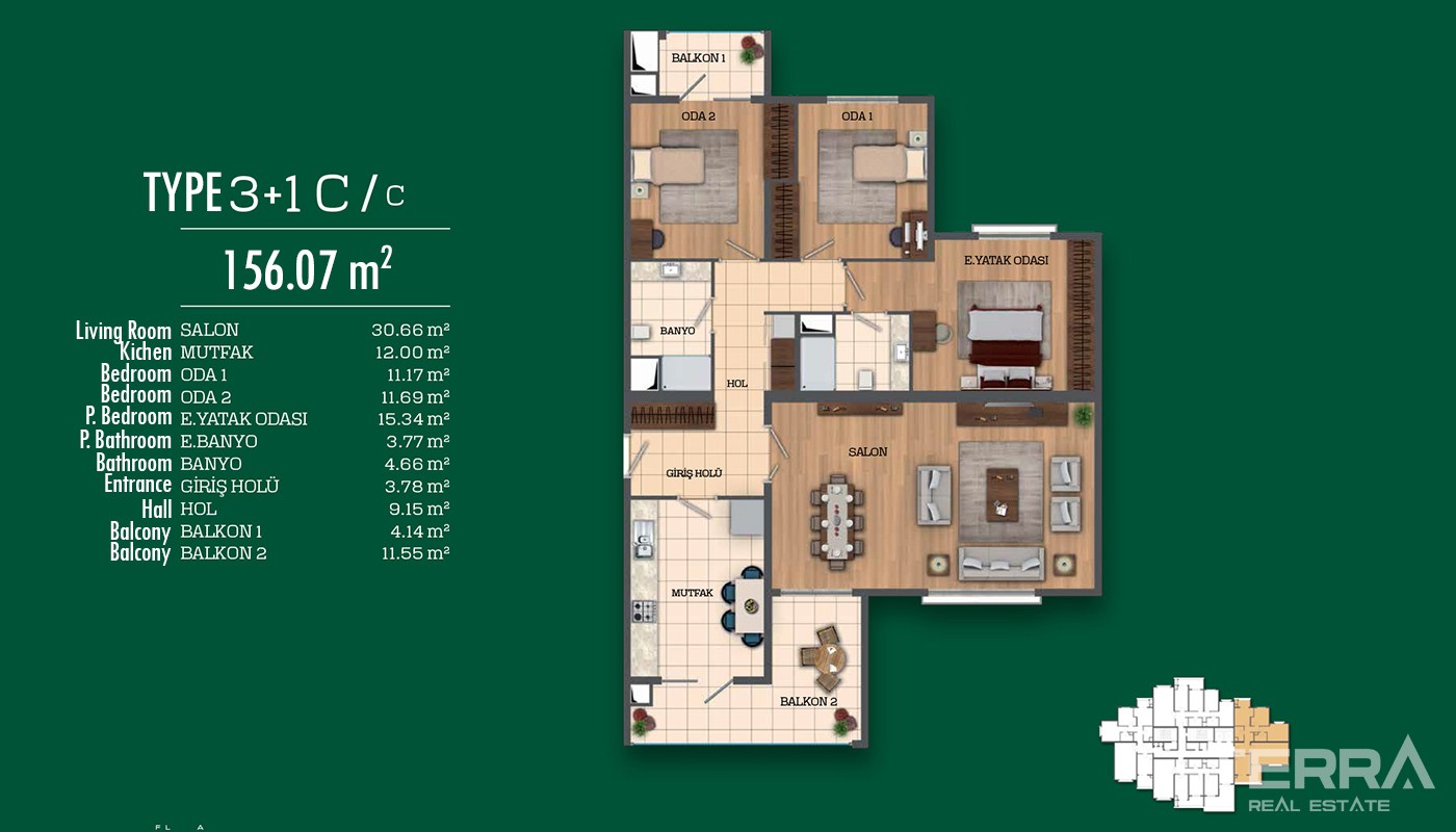 Recently Completed First-Class Apartments in Istanbul - 17040