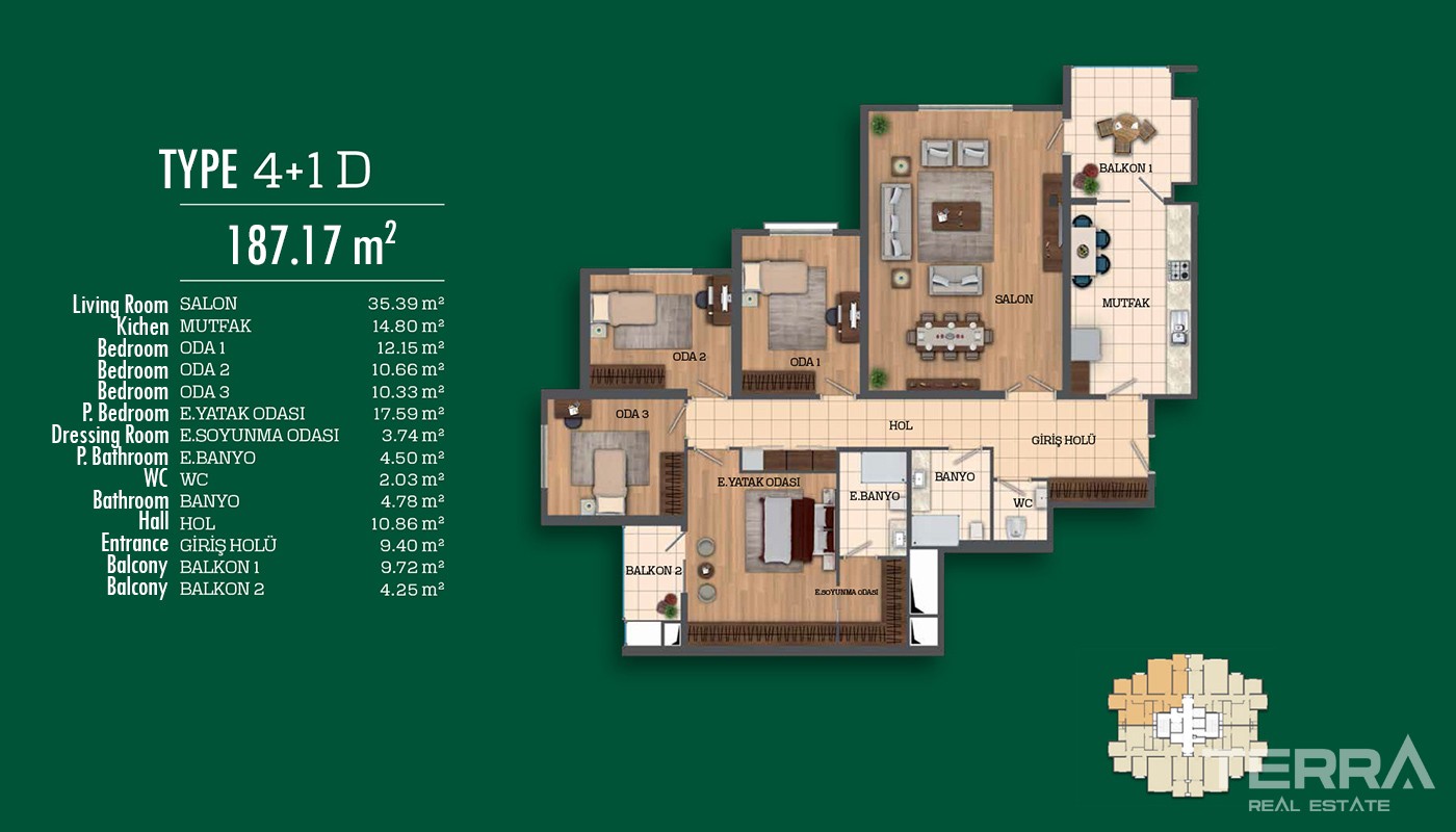 Recently Completed First-Class Apartments in Istanbul - 17043