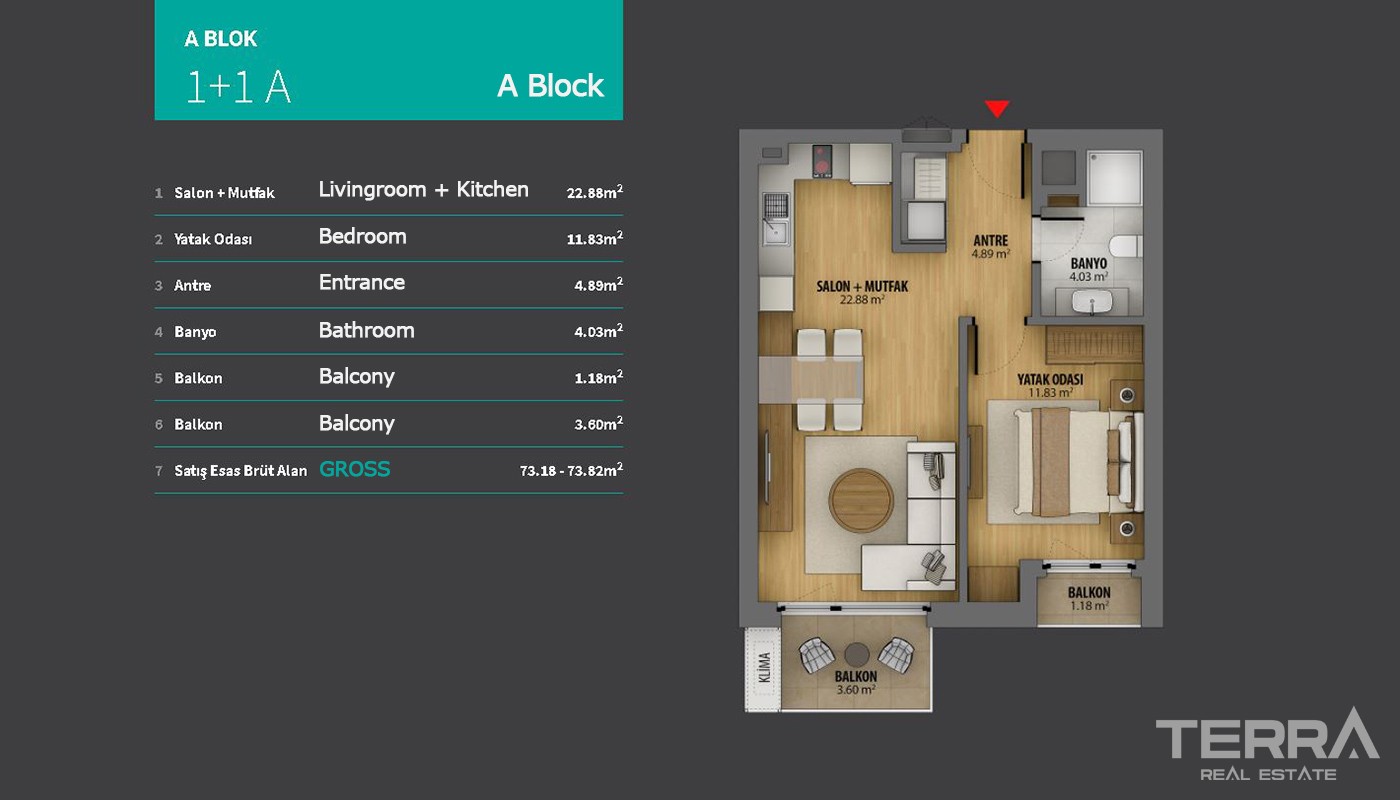 Lake View Apartments in Istanbul Featured With Smart Home Concept - 17099