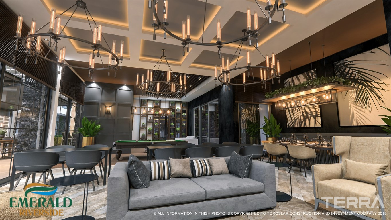 Emerald Riverside — lägenheter till salu i Oba, Alanya, Turkiet - 124620
