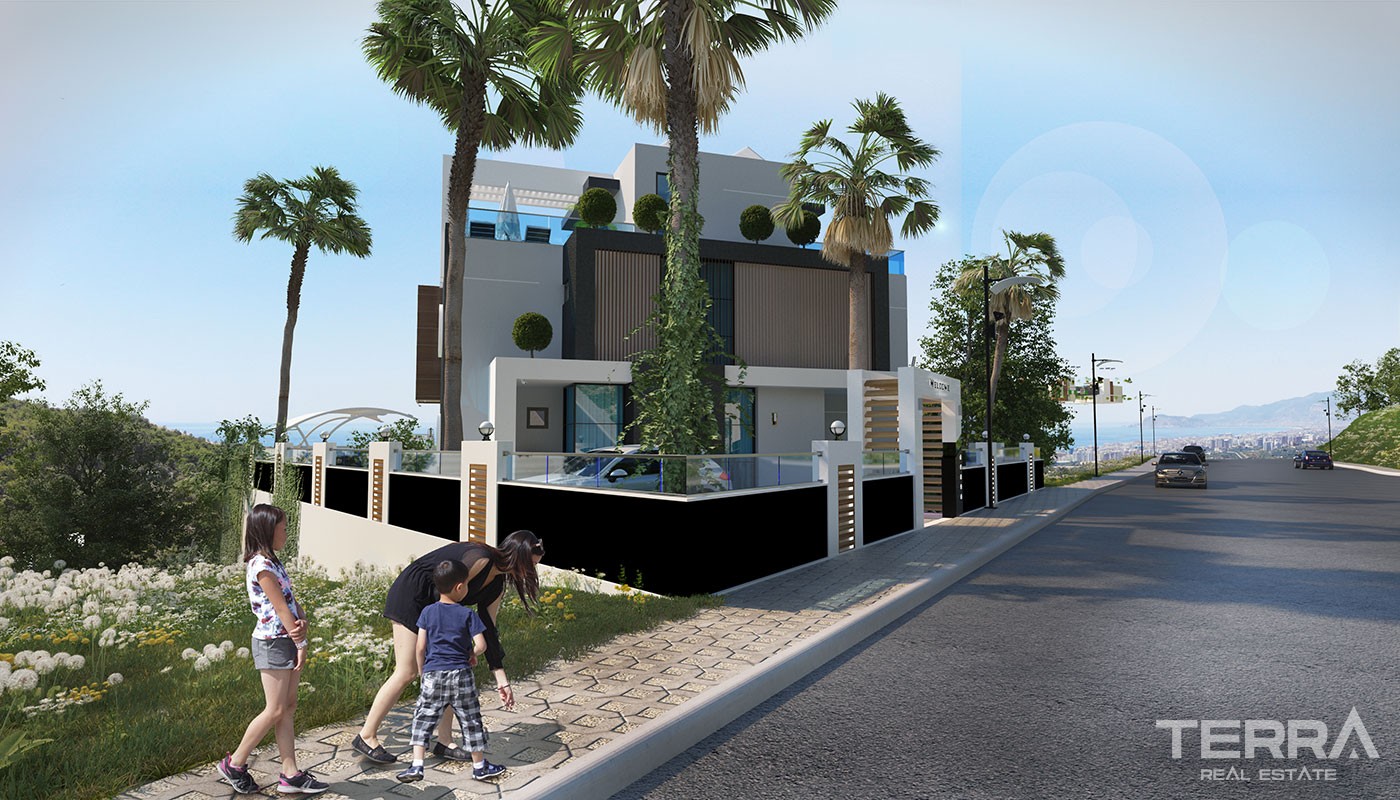 Exklusive Villen in Alanya mit spektakulärem Meerblick - 17256