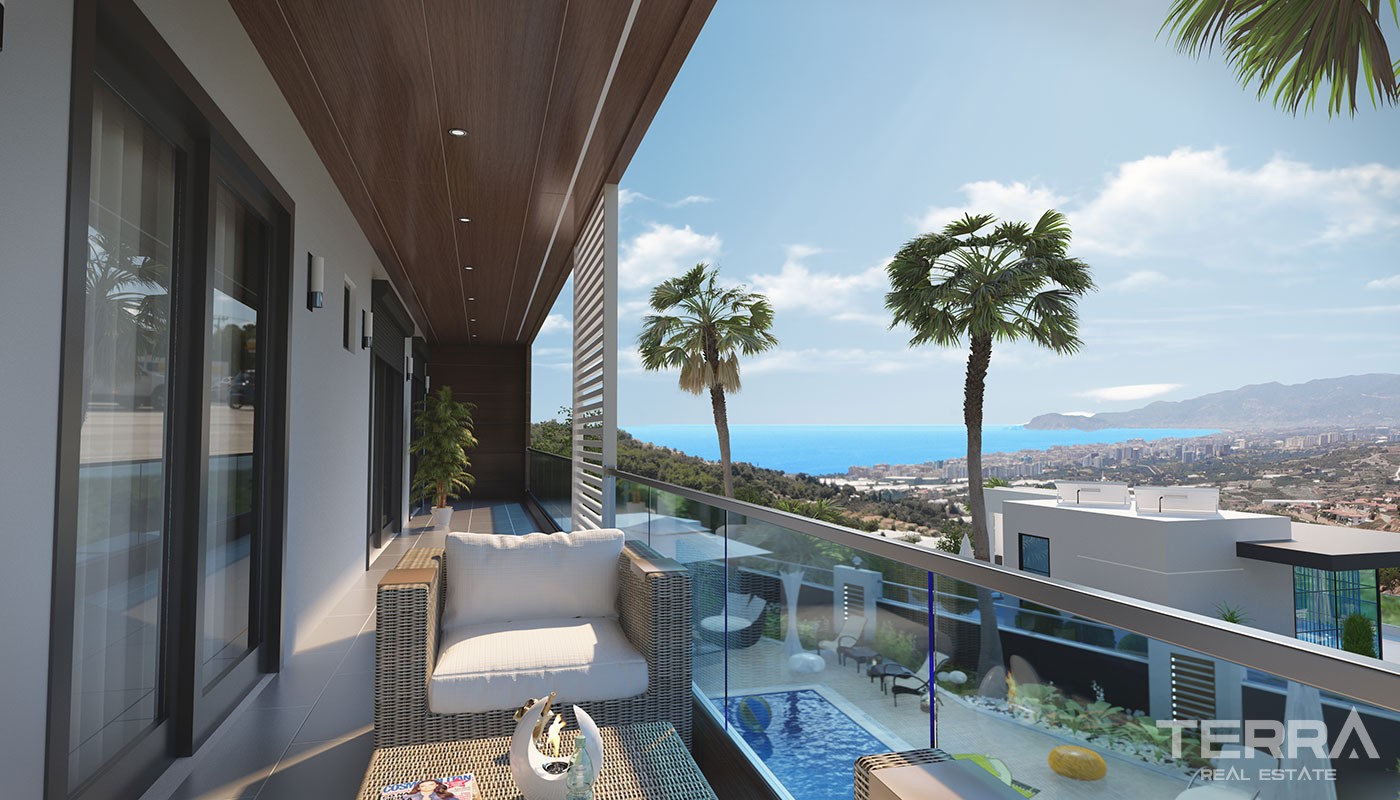 Exklusive Villen in Alanya mit spektakulärem Meerblick - 17264