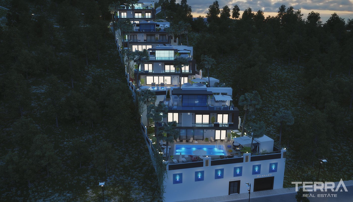 Exklusive Villen in Alanya mit spektakulärem Meerblick - 17269