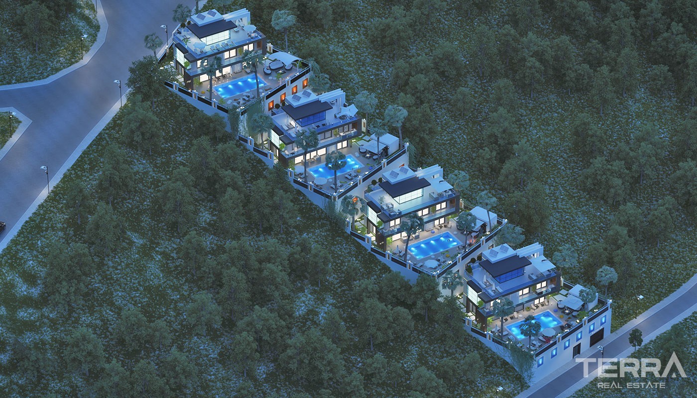 Exklusive Villen in Alanya mit spektakulärem Meerblick - 17271