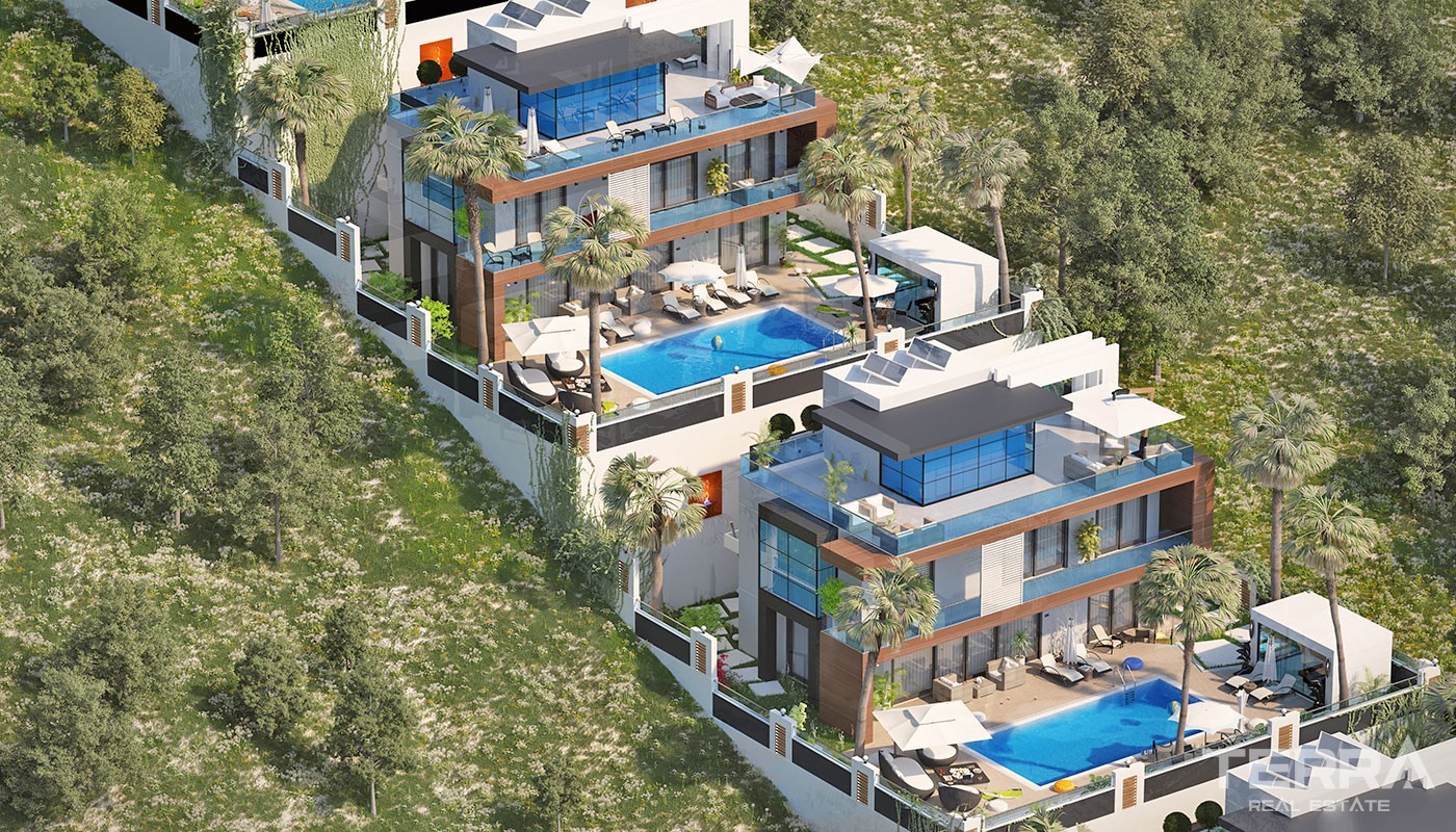 Exklusive Villen in Alanya mit spektakulärem Meerblick - 17275