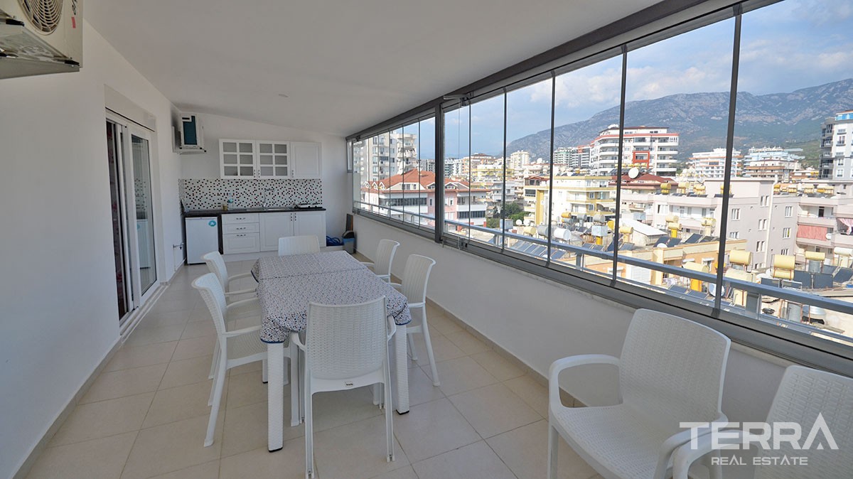 Fully Furnished Penthouse for Sale in Alanya Mahmutlar - 17295