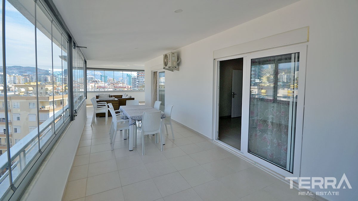 Fully Furnished Penthouse for Sale in Alanya Mahmutlar - 17297