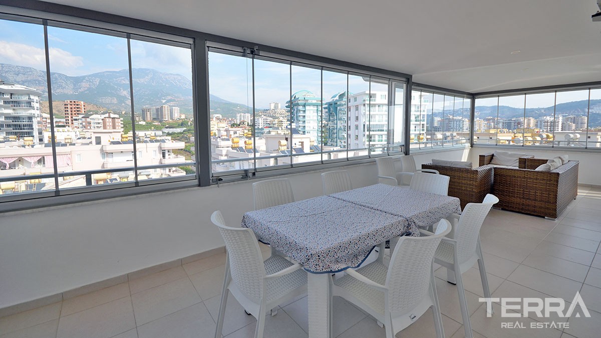Fully Furnished Penthouse for Sale in Alanya Mahmutlar - 17299