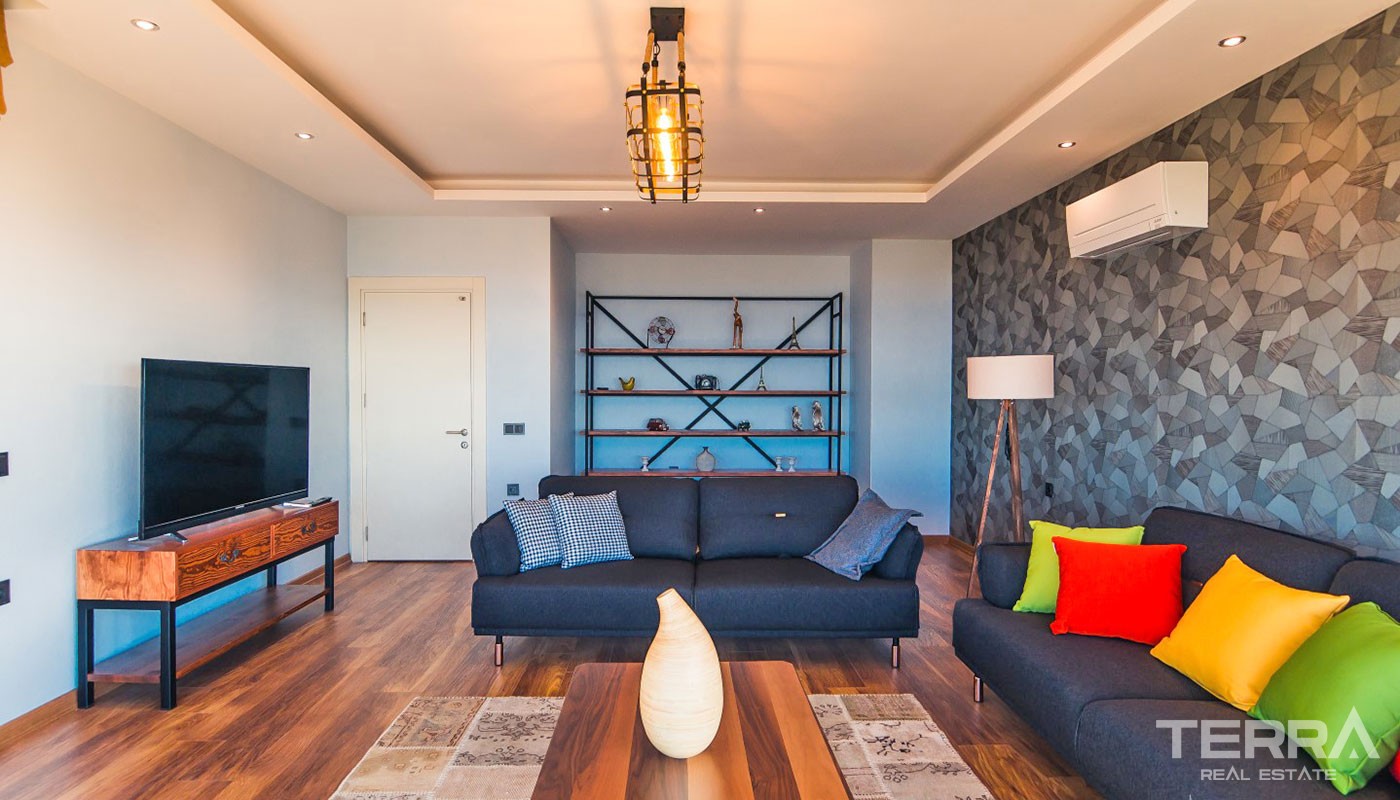 Villa With an Exceptional Panoramic Sea View in Alanya Kestel - 17371