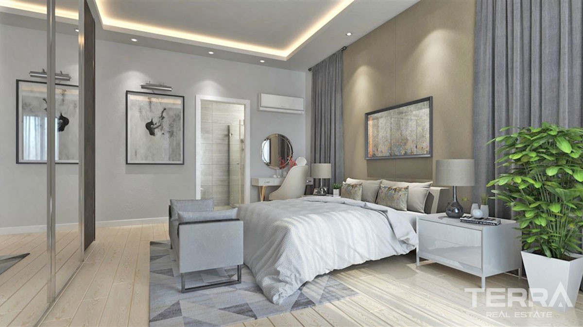 3 Schlafzimmer Apartments mit separater Küche in Alanya Mahmutlar - 17439