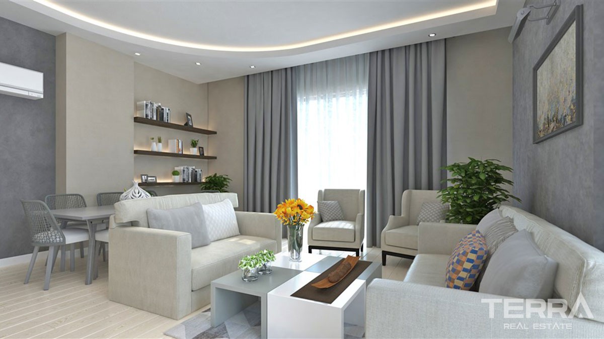 3 Schlafzimmer Apartments mit separater Küche in Alanya Mahmutlar - 17441