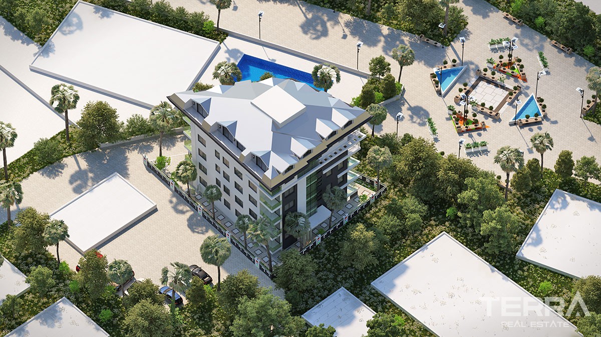 Luxury Apartments for Sale in Alanya Centrum Only 200 m to the beach - 19134