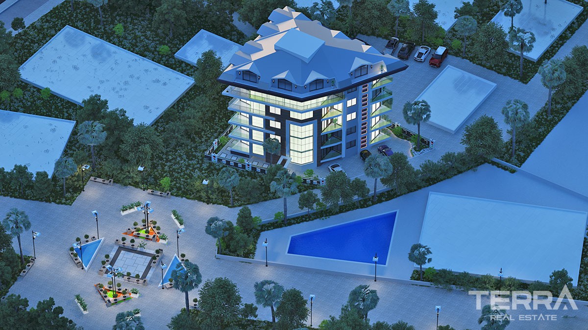 Luxury Apartments for Sale in Alanya Centrum Only 200 m to the beach - 19137