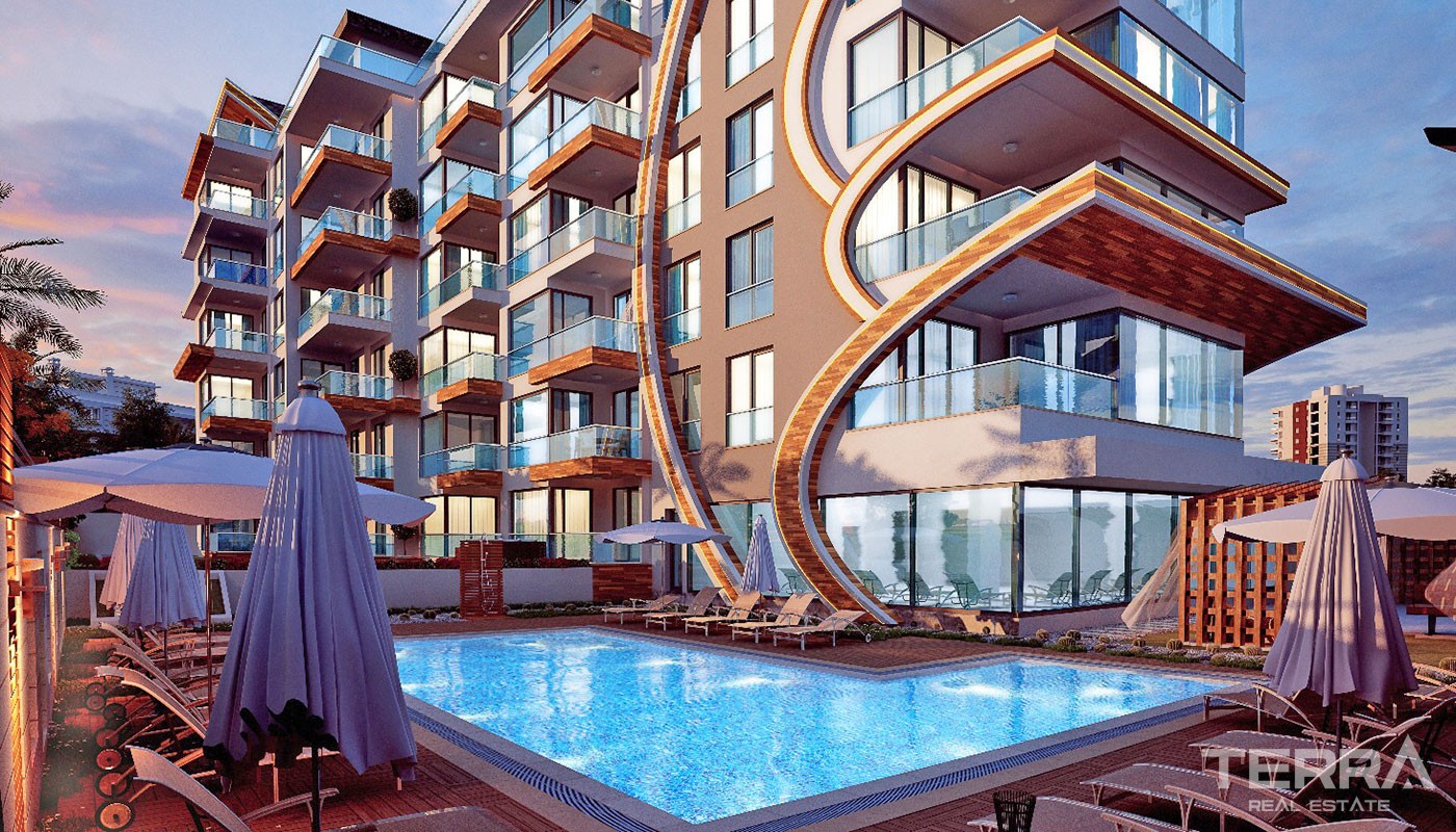 Apartments am Meer in Alanya Kestel mit einzigartigem Design - 17571