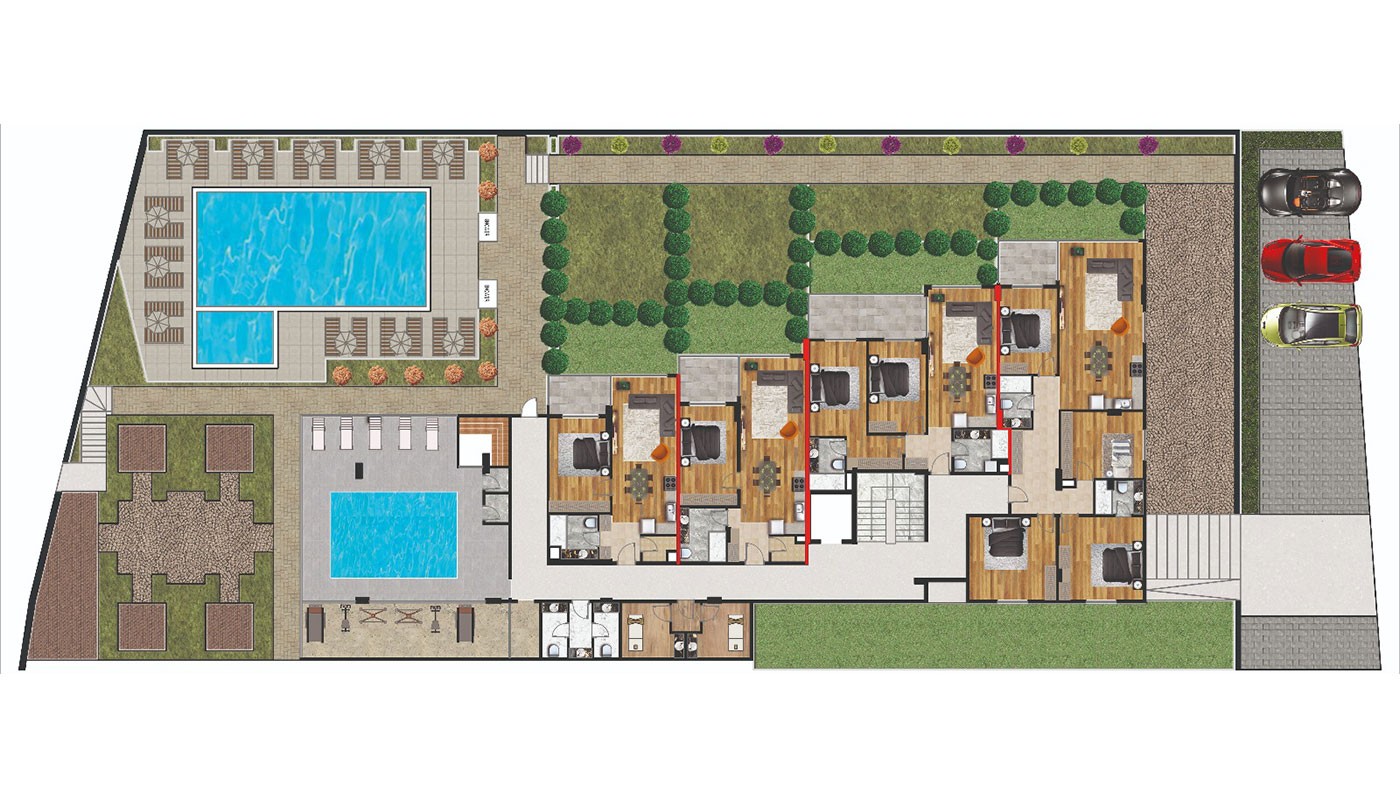 Apartments am Meer in Alanya Kestel mit einzigartigem Design - 17575
