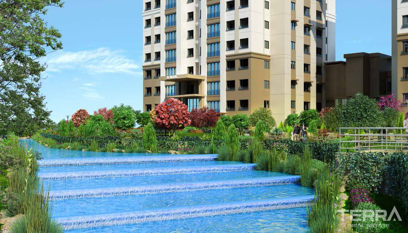 Family Oriented New Apartments in Istanbul Basaksehir - 17763