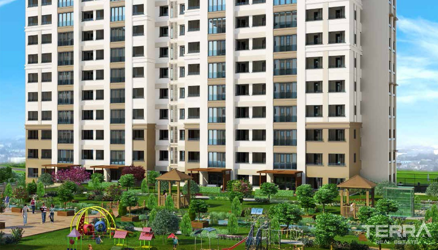 Family Oriented New Apartments in Istanbul Basaksehir - 17764