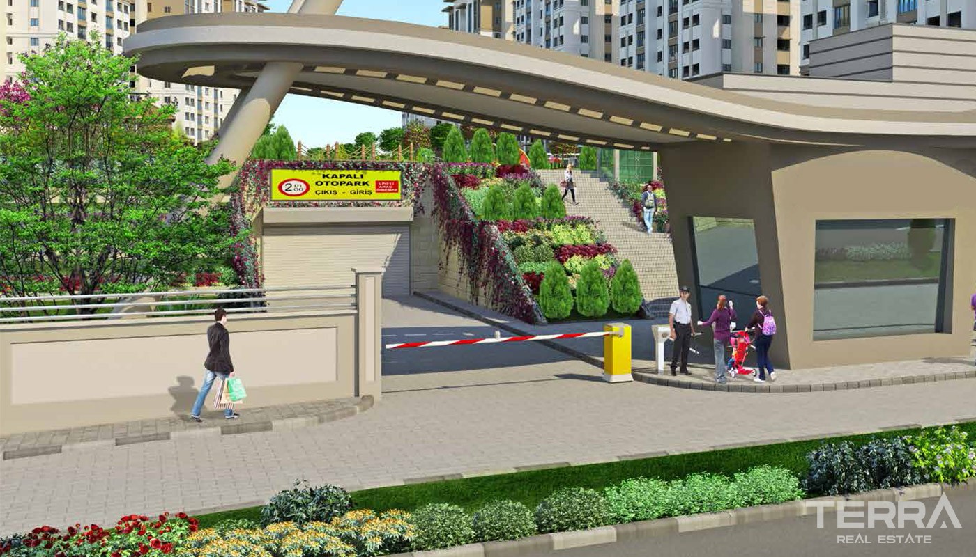 Family Oriented New Apartments in Istanbul Basaksehir - 17768