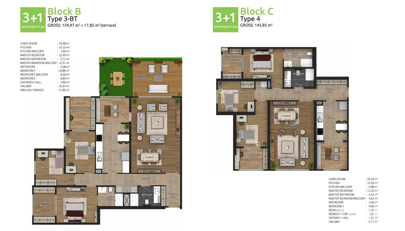 Family Oriented New Apartments in Istanbul Basaksehir - 17776