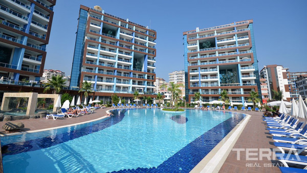 Schnäppchenpreis Wohnung zum Verkauf in Alanya in einem renommierten