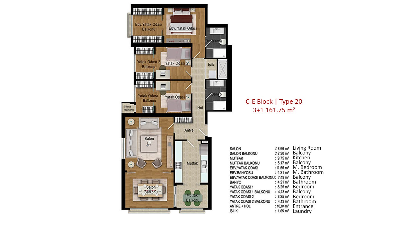 High-quality Apartments in Istanbul Near TEM Highway - 17891