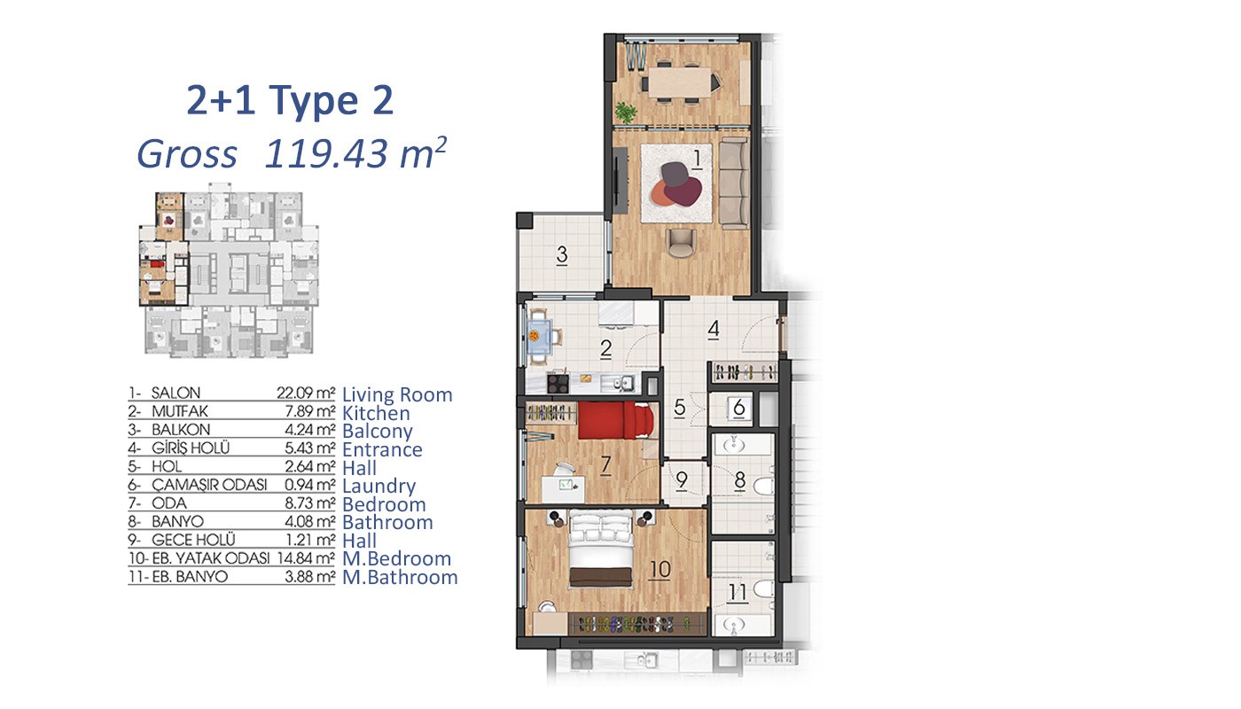 Quality Apartments in Istanbul, Başakşehir - 17917