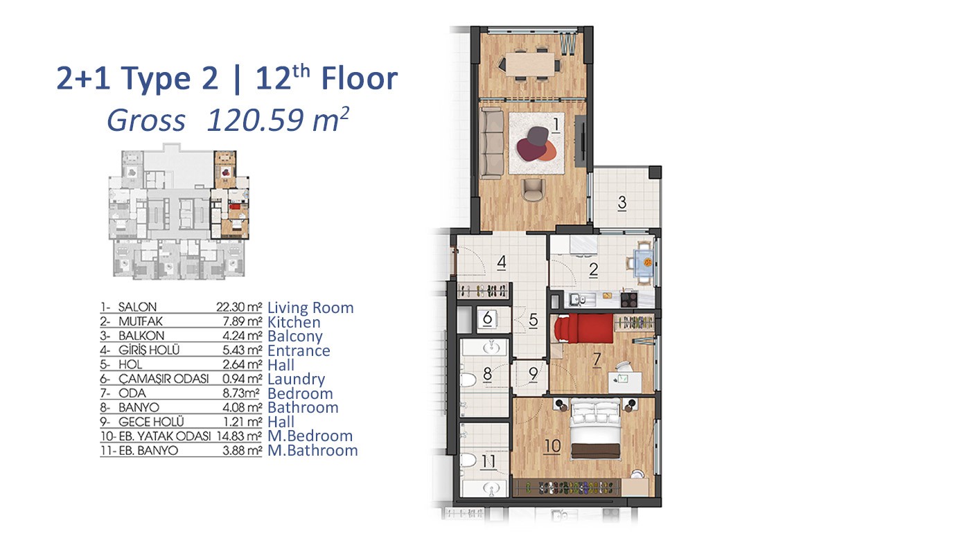Quality Apartments in Istanbul, Başakşehir - 17919