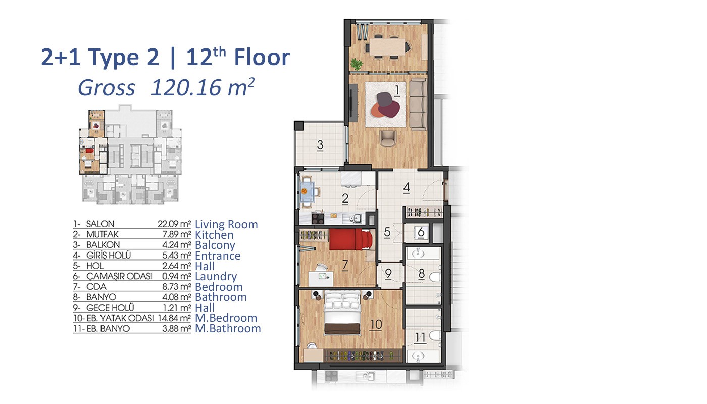 Quality Apartments in Istanbul, Başakşehir - 17923