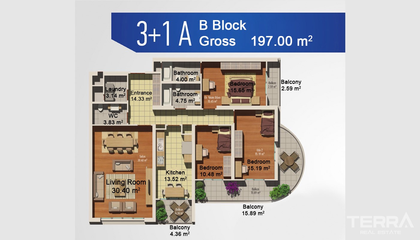 Affordable Apartments with Spectacular Sea View in Istanbul Avcilar - 17942