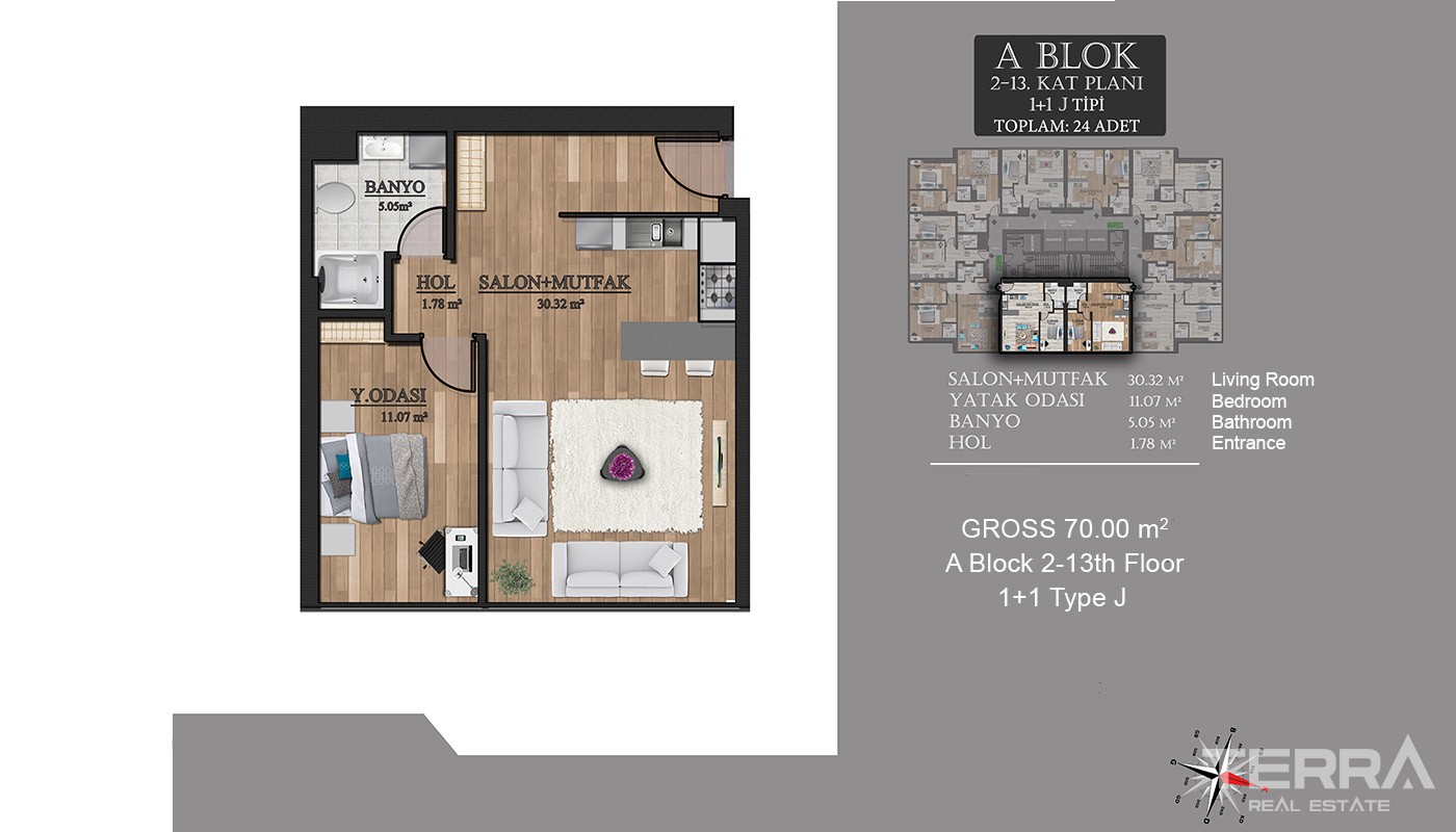 Centrally Located New Apartments in Istanbul Esenyurt - 17994