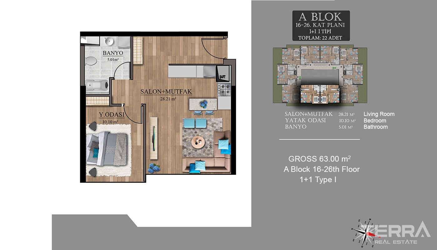 Centrally Located New Apartments in Istanbul Esenyurt - 17995
