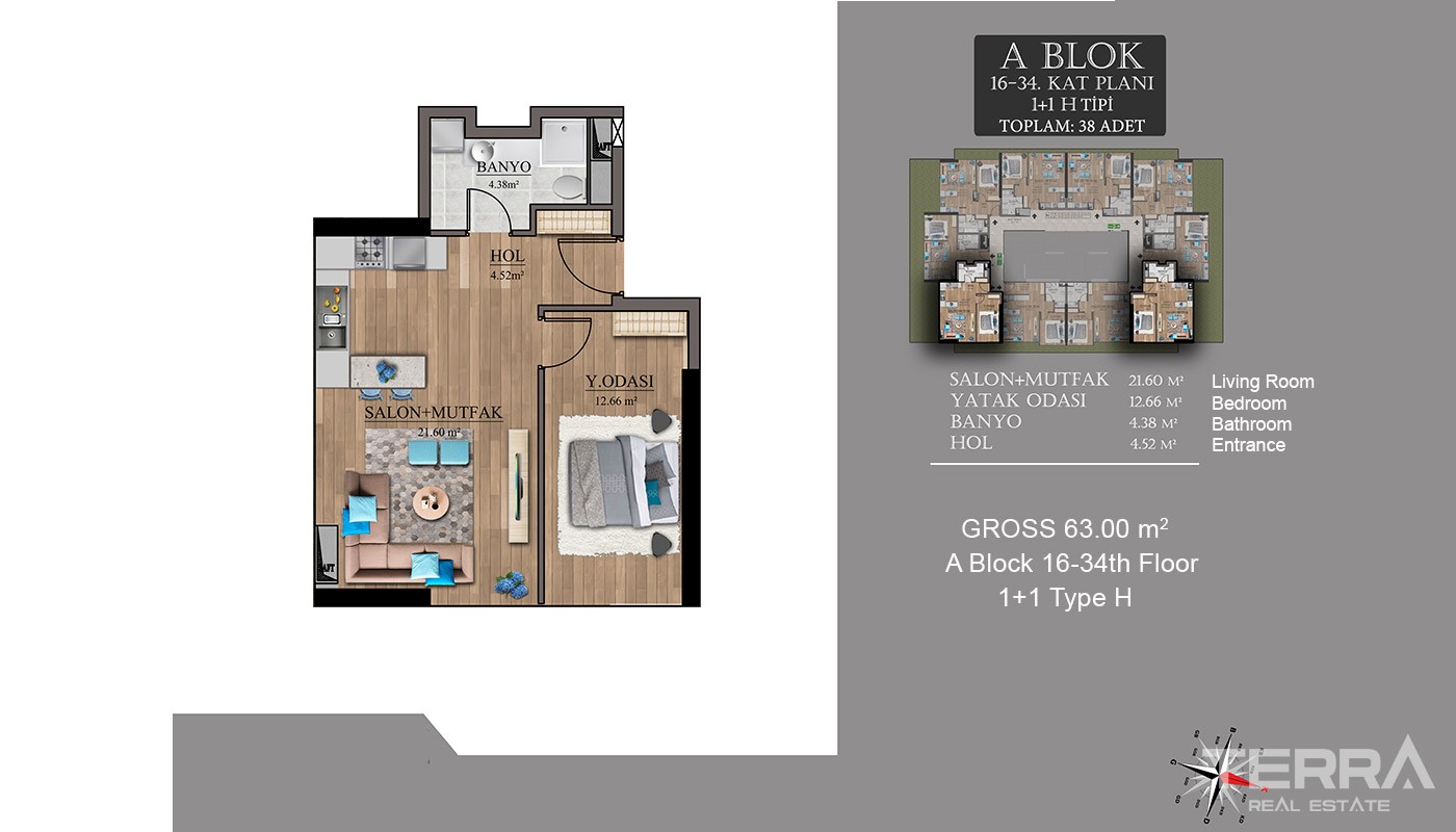 Centrally Located New Apartments in Istanbul Esenyurt - 17996