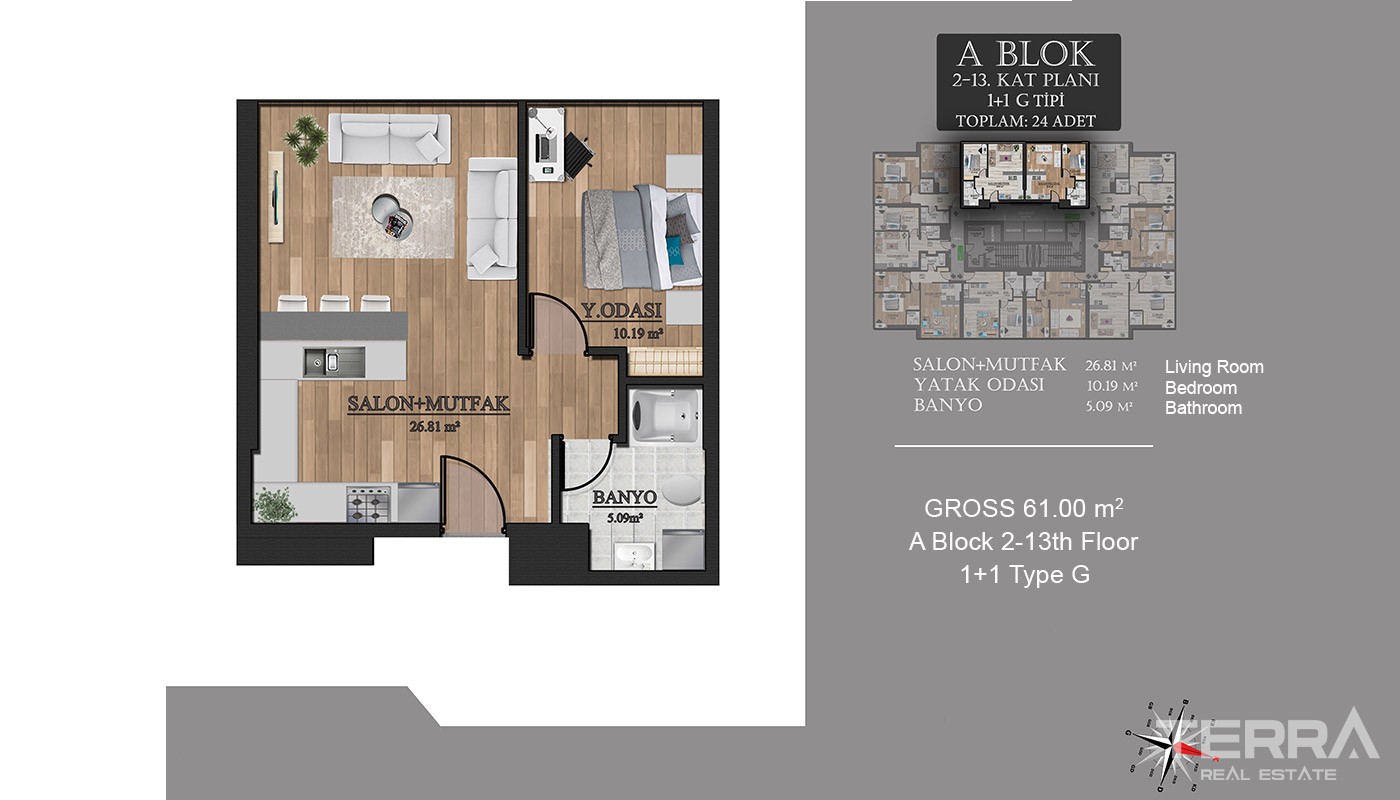 Centrally Located New Apartments in Istanbul Esenyurt - 17997