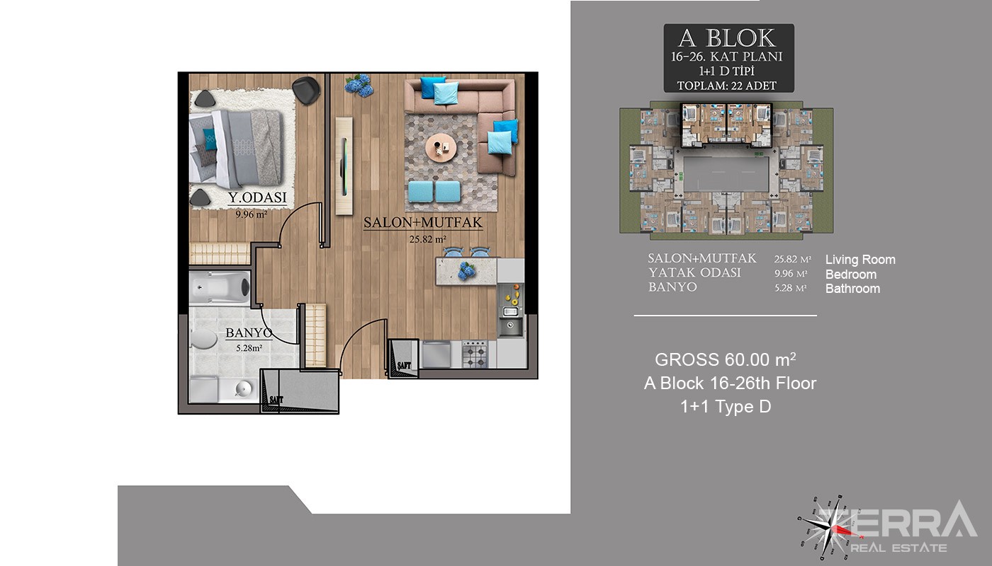 Centrally Located New Apartments in Istanbul Esenyurt - 18000
