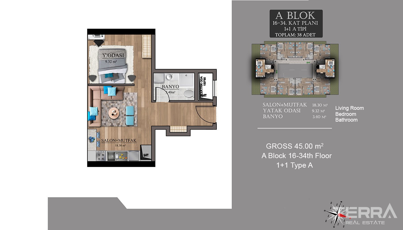 Centrally Located New Apartments in Istanbul Esenyurt - 18005