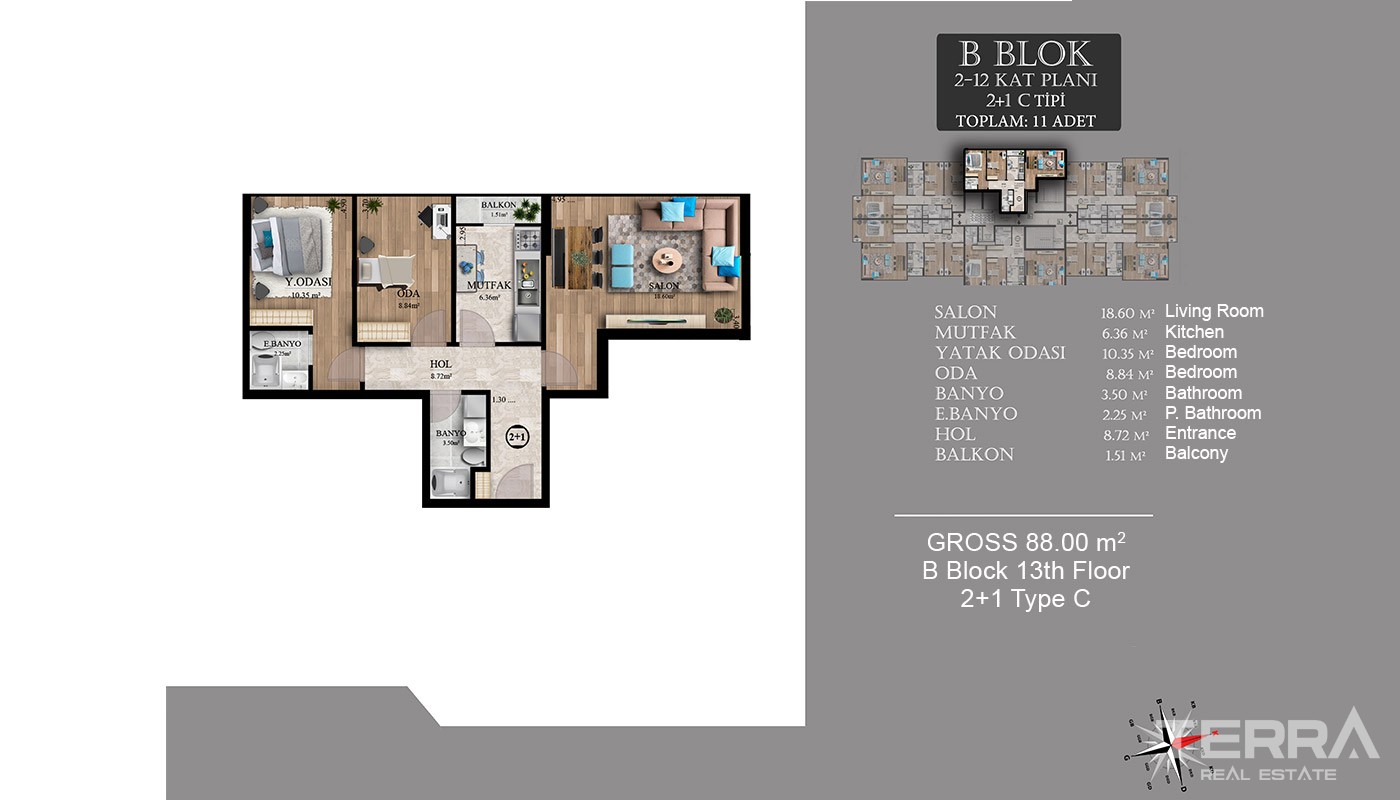 Centrally Located New Apartments in Istanbul Esenyurt - 18008