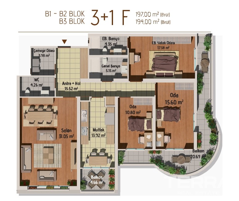 Ready to Move Apartments Offer Privileged Lifestyle in Istanbul - 18120