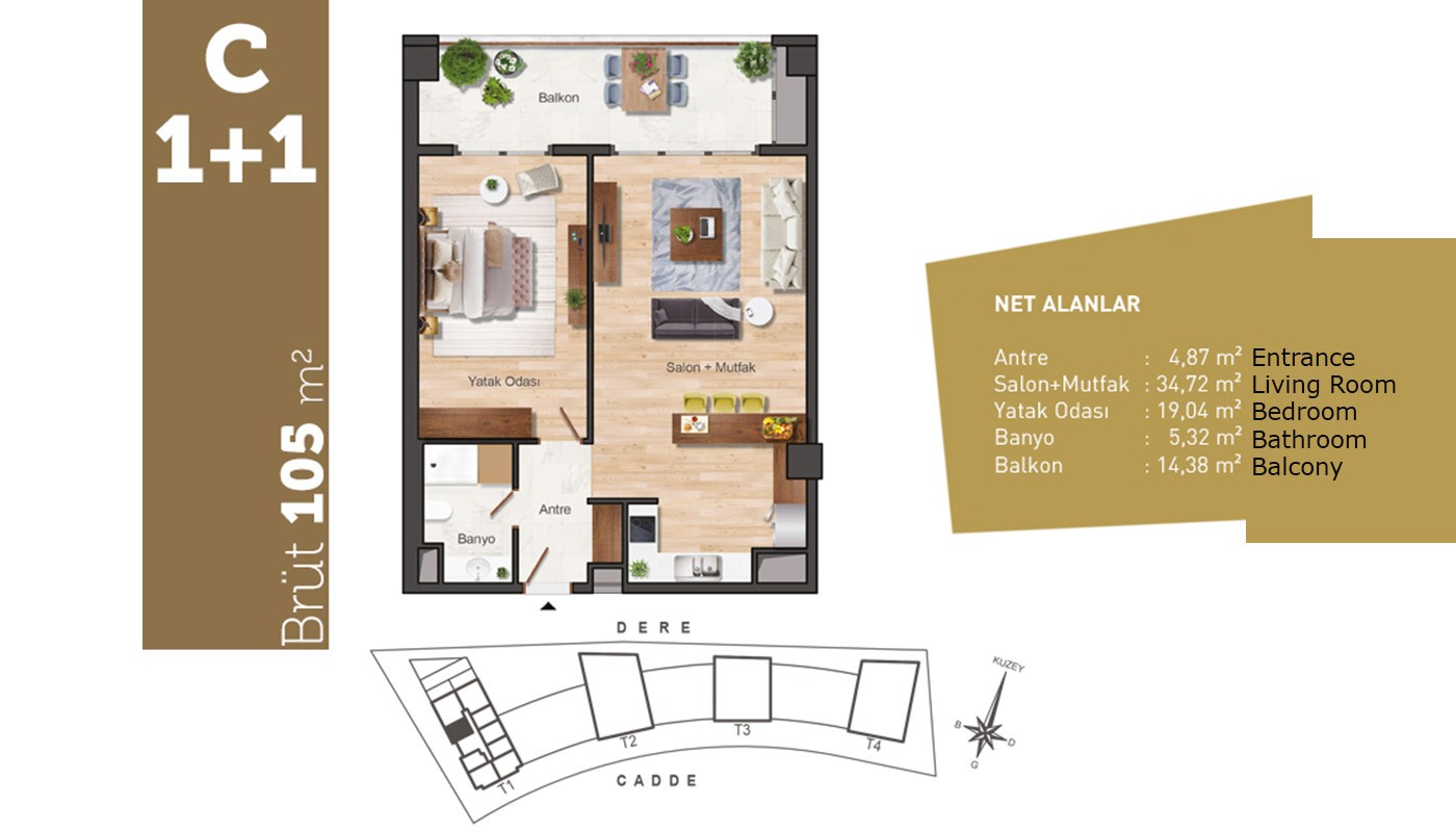 Investment Apartments with High Living Standards in Istanbul - 18316